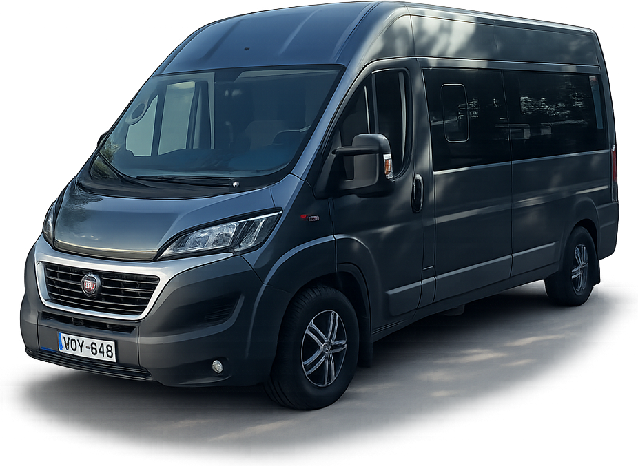 Fiat Ducato kisbusz ferde elölnézetből